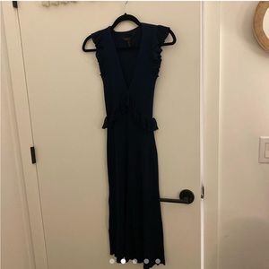 Mid length bcbg sweater material dress